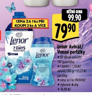 Lenor Aviváž / Vonné perličky