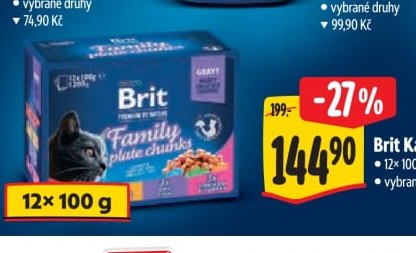 Brit kapsičky pro kočky 12x100g