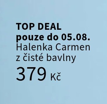 Halenka Carmen z čisté bavlny