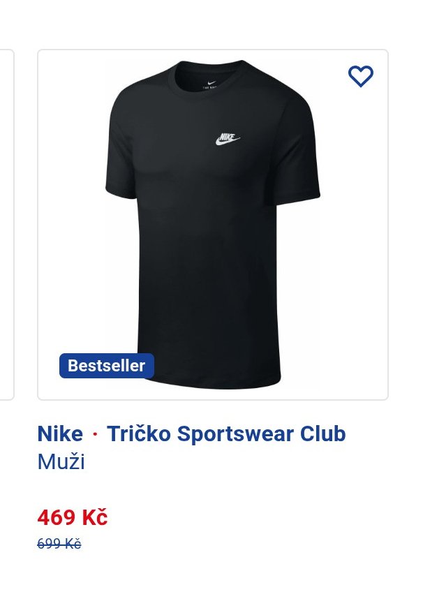 Nike Tričko Sportswear Club Muži