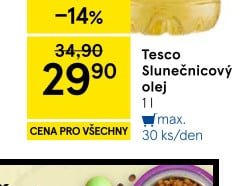 Tesco Slunecnicovy olej