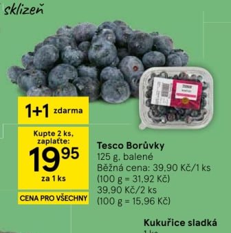 Tesco Borůvky 125 g