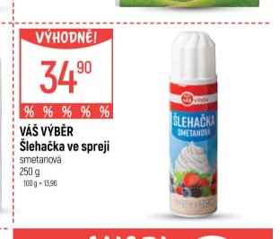 Váš Výběr Šlehačka ve spreji smetanová - Globus aktualniletaky.eu