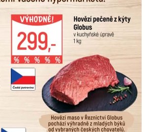 Hovězí pečeně z kýty Globus