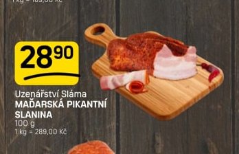 Uzenářství Sláma MAĎARSKÁ PIKANTNÍ SLANINA