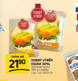 Dobrý výběr Eidam 30%