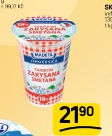JČ Zakysaná smetana tradiční 18% - FLOP aktualniletaky.eu
