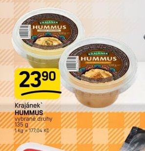 Krajánek HUMMUS vybrané druhy - FLOP aktualniletaky.eu