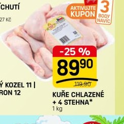 KUŘE CHLAZENÉ + 4 STEHNA*