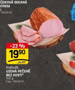 Krahulík UZENÁ PEČENĚ BEZ KOSTI
