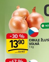 Cibule žlutá volná - FLOP TOP aktualniletaky.eu