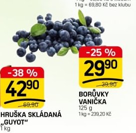 Borůvky vanička - FLOP TOP aktualniletaky.eu
