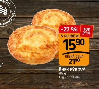 Šnek sýrový - FLOP TOP aktualniletaky.eu