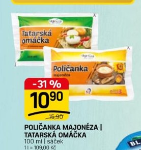 POLIČANKA MAJONÉZA I TATARSKÁ OMÁČKA - FLOP TOP aktualniletaky.eu