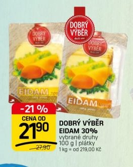 DOBRÝ VÝBĚR EIDAM 30% - FLOP TOP aktualniletaky.eu