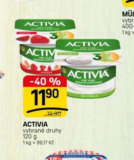 ACTIVIA vybrané druhy 120 g - FLOP TOP aktualniletaky.eu