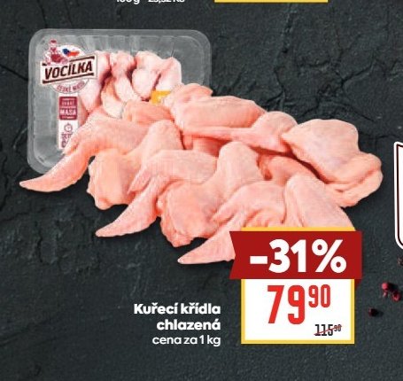 Kuřecí křídla chlazená