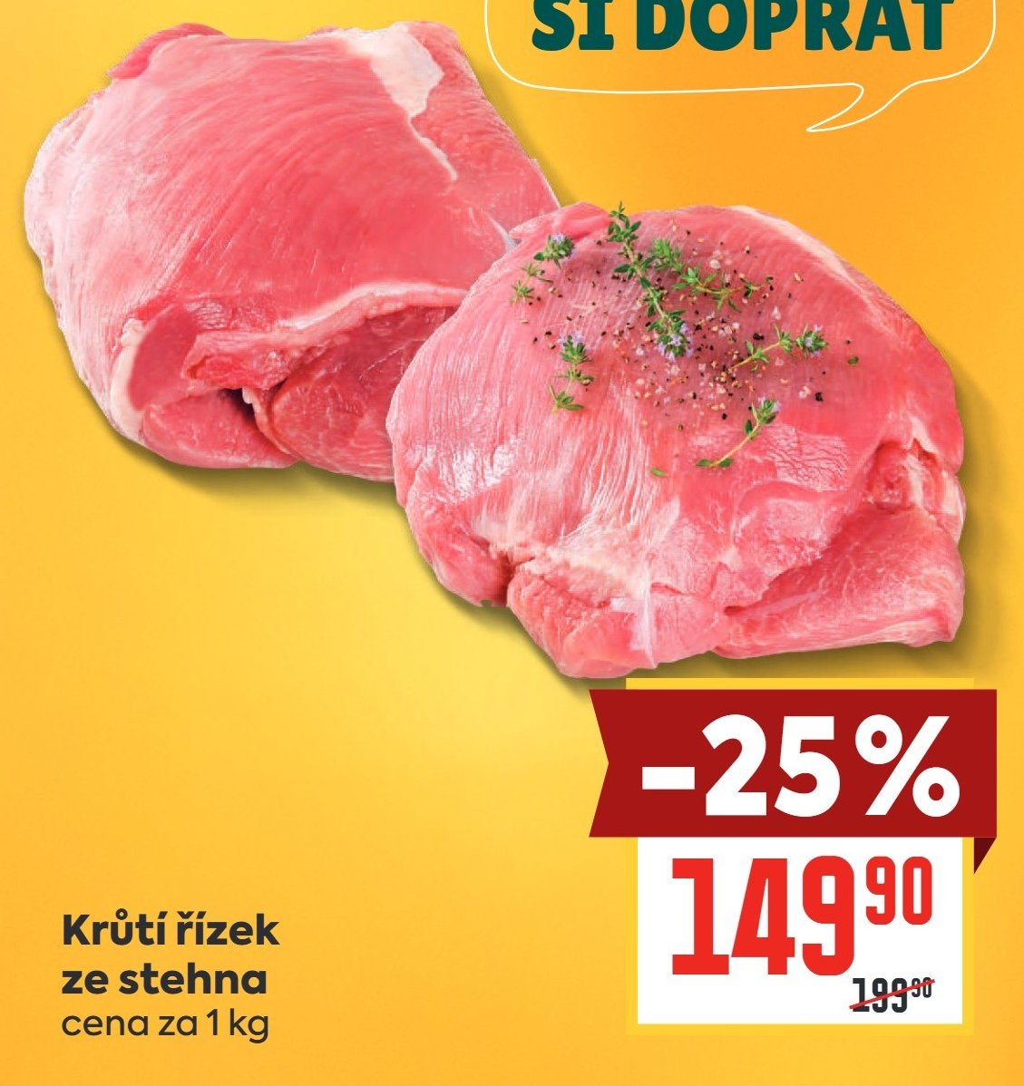 Krůtí řízek ze stehna