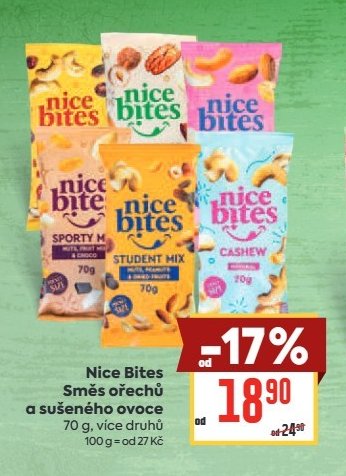 Nice Bites Směs ořechů a sušeného ovoce