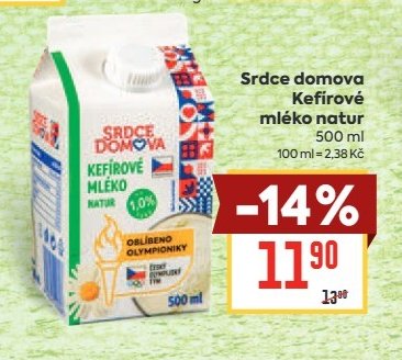 Srdce domova Kefírové mléko natur - BILLA aktualniletaky.eu