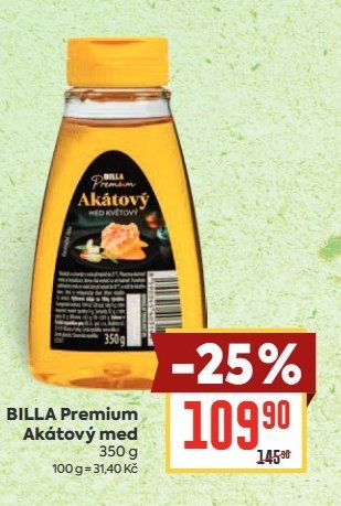 BILLA Premium Akátový med - BILLA aktualniletaky.eu