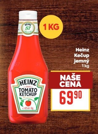 Heinz Kečup jemný 1 kg - BILLA aktualniletaky.eu