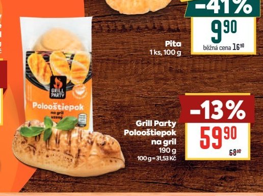Grill Party Polooštiepok na gril 190 g - BILLA aktualniletaky.eu