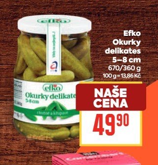 Efko Okurky delikates - BILLA aktualniletaky.eu