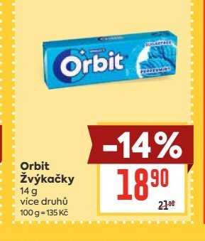 Orbit Žvýkačky
