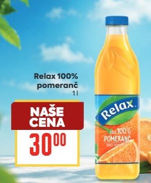 Relax 100% pomeranč 1l - BILLA aktualniletaky.eu