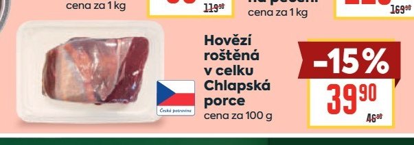Hovězí roštěná v celku Chlapská porce - BILLA aktualniletaky.eu