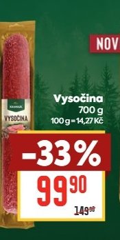 Vysočina 700g - BILLA aktualniletaky.eu