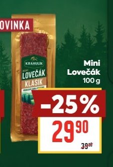 Mini Lovečák 100g - BILLA aktualniletaky.eu