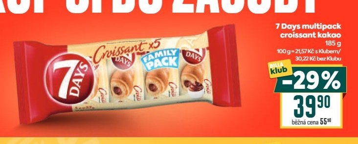 7 Days multipack croissant kakao - BILLA aktualniletaky.eu