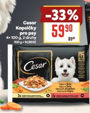 Cesar Kapsičky pro psy - BILLA aktualniletaky.eu