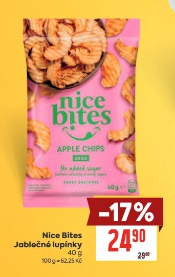 Nice Bites Jablečné lupínky 40 g - BILLA aktualniletaky.eu