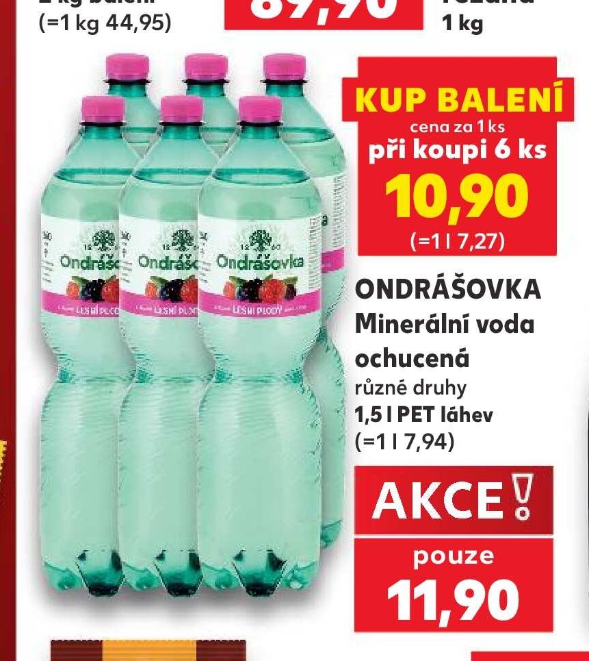 Ondrášovka Minerální voda ochucená - Kaufland aktualniletaky.eu