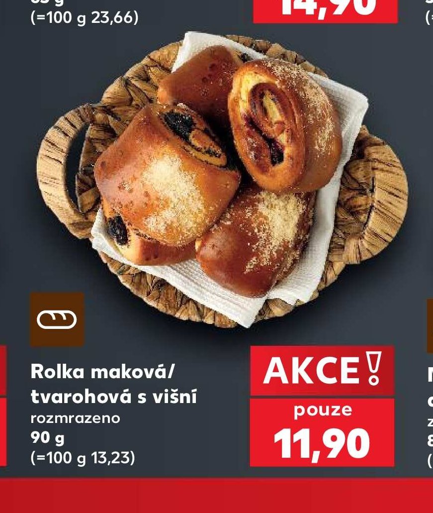 Rolka maková / tvarohová s višní - Kaufland aktualniletaky.eu