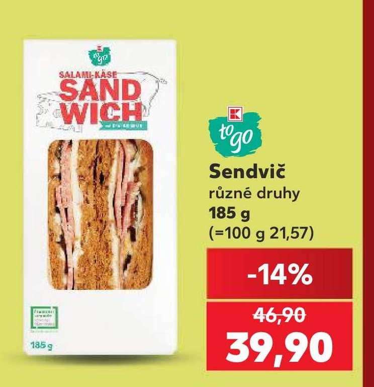 Sendvič - Kaufland aktualniletaky.eu