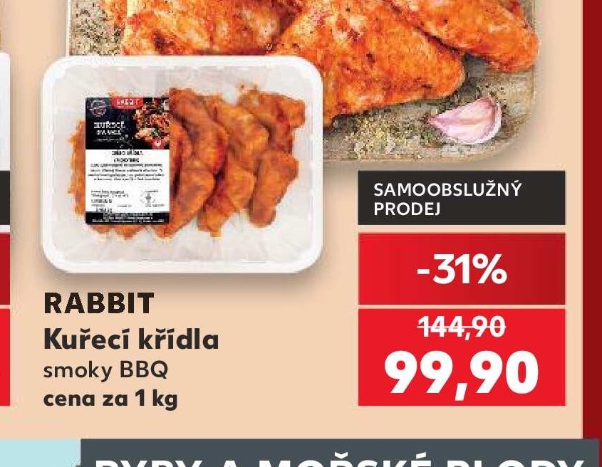 Rabbit Kuřecí křídla smoky BBQ - Kaufland aktualniletaky.eu