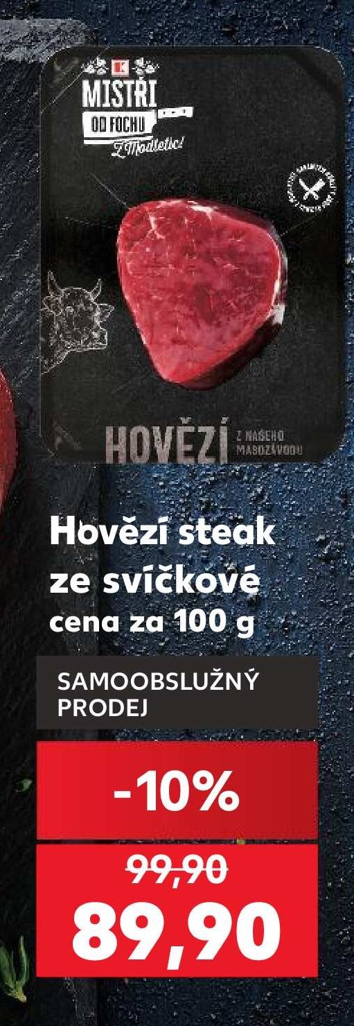 Hovězí steak ze svíčkové - Kaufland aktualniletaky.eu
