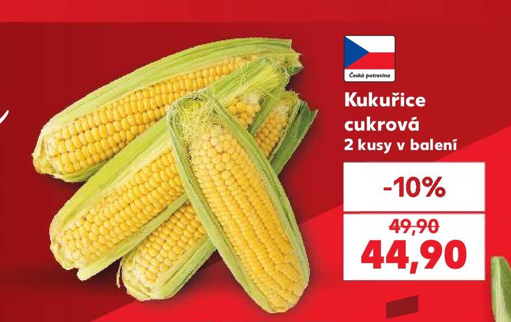 Kukuřice cukrová 2 kusy v balení - Kaufland aktualniletaky.eu