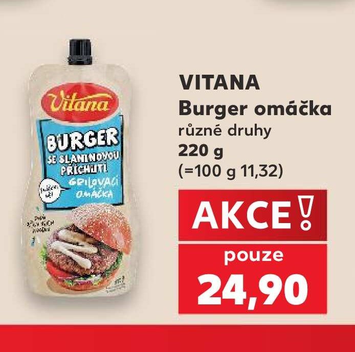 VITANA Burger omáčka různé druhy - Kaufland aktualniletaky.eu