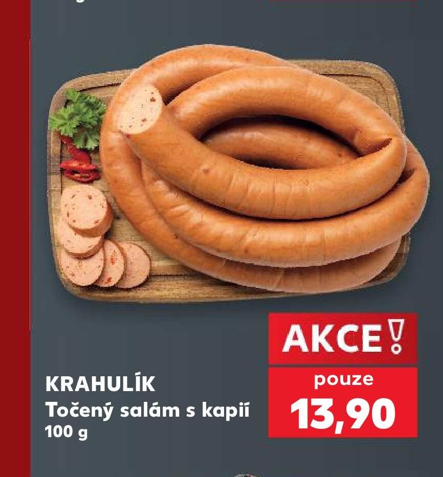 KRAHULÍK Točený salám s kapií
