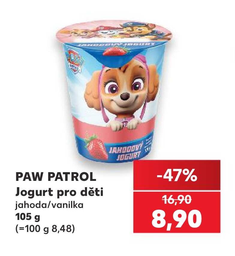 PAW PATROL Jogurt pro děti 105 g - Kaufland aktualniletaky.eu