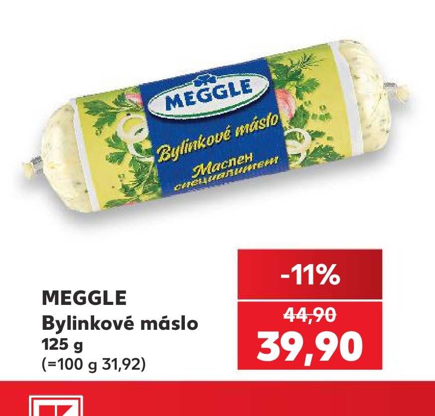 MEGGLE Bylinkové máslo 125 g - Kaufland aktualniletaky.eu