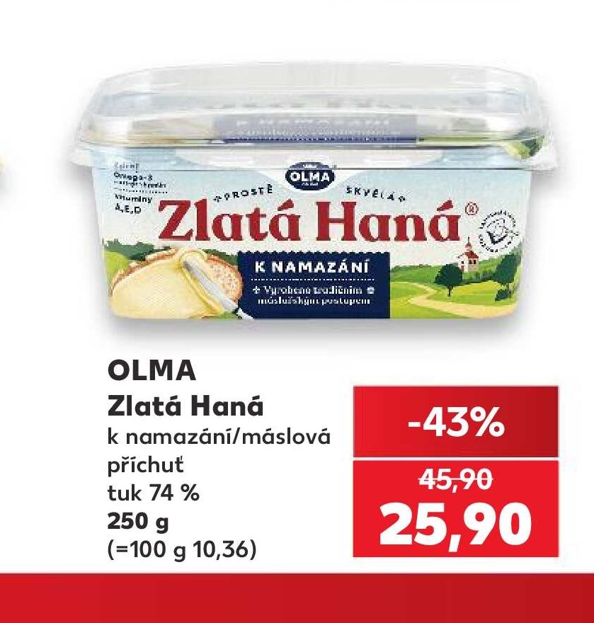 OLMA Zlatá Haná 250 g - Kaufland aktualniletaky.eu