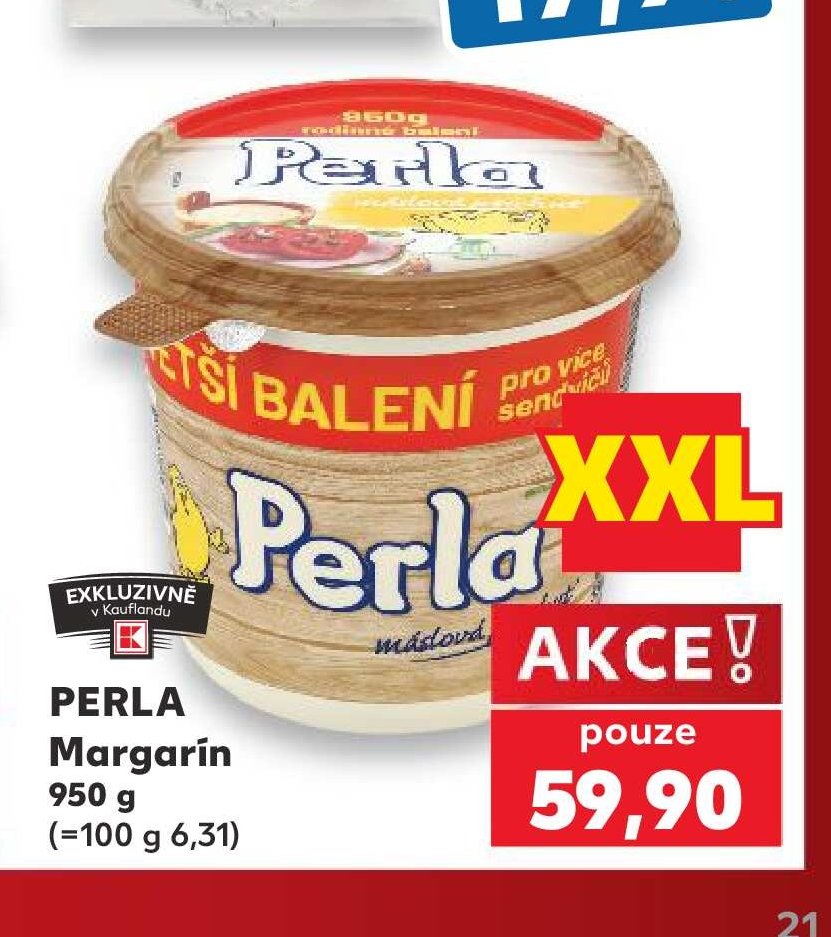 PERLA Margarín 950 g - Kaufland aktualniletaky.eu