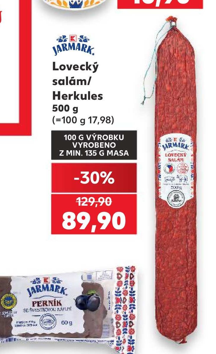 Jarmark Lovecký salám/Herkules 500 g - Kaufland aktualniletaky.eu