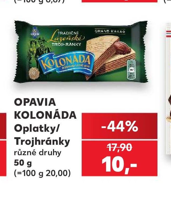 Opavia Kolonáda Oplatky/Trojhránky